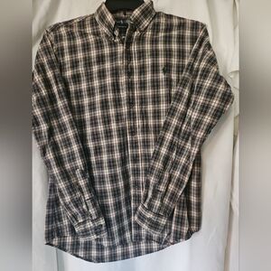 Ralph Lauren Blue Label Custom Fit Men Size Medium Blue Plaid